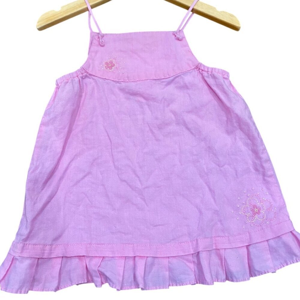 Vintage Carter's Baby Girls Pink Sundress - 9 months